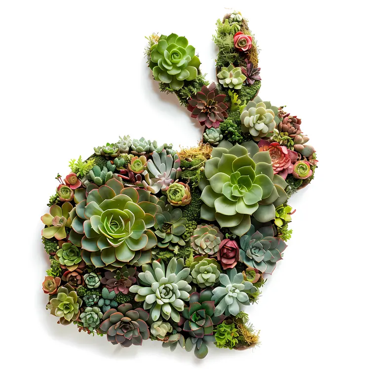 Succulent Rabbit Plant Art