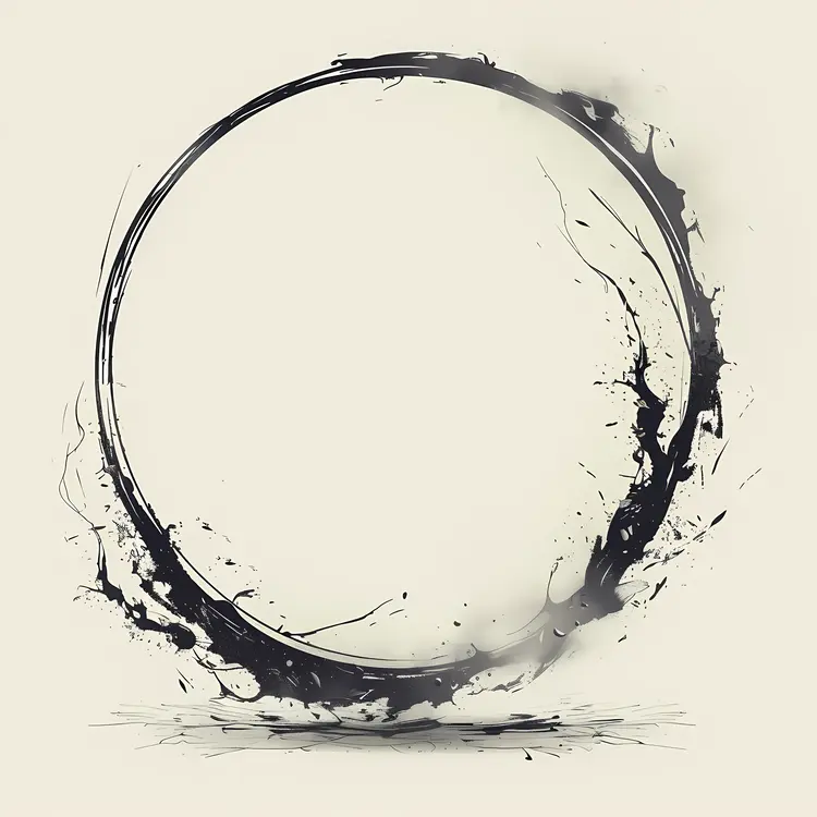 Minimalist Black Abstract Frame