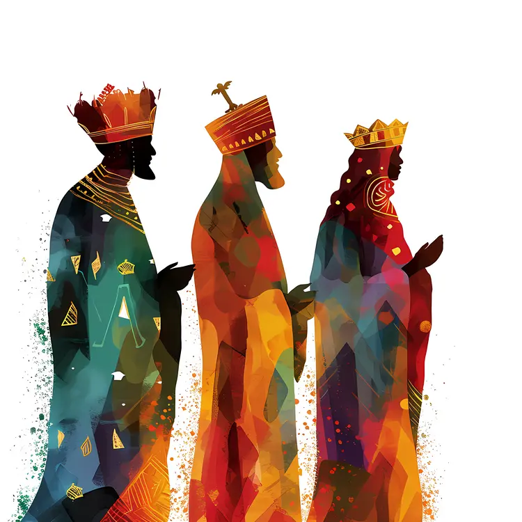 Three Wise Men with Gifts