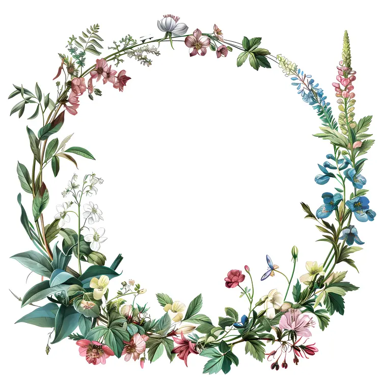 Elegant Floral Wreath for Spring
