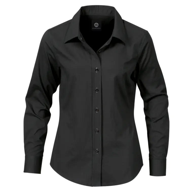 Classic Black Button-up Shirt for Formal Occasions