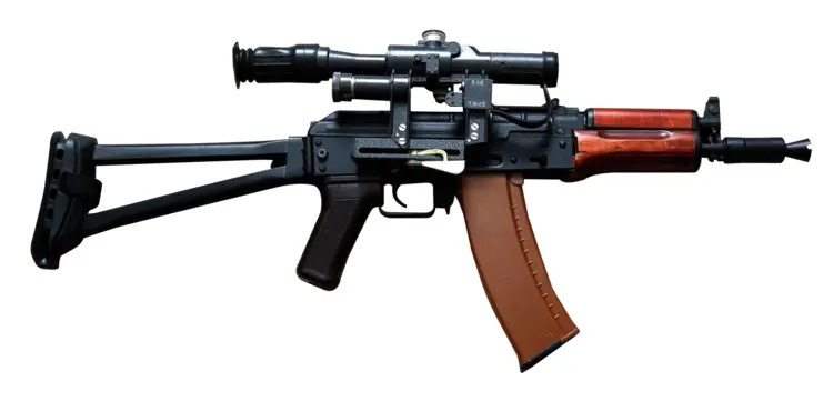 Scoped Rifle with Wooden Grip