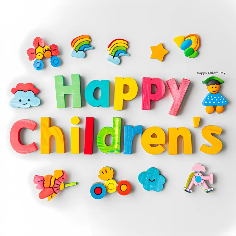 Colorful Toys for Happy Children's Day
