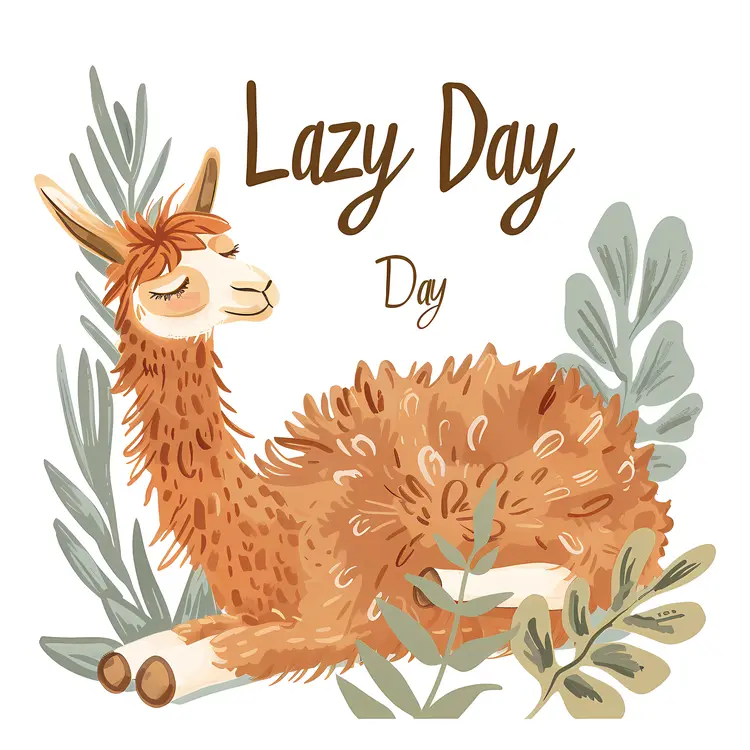 Lazy Day Llama Relaxing
