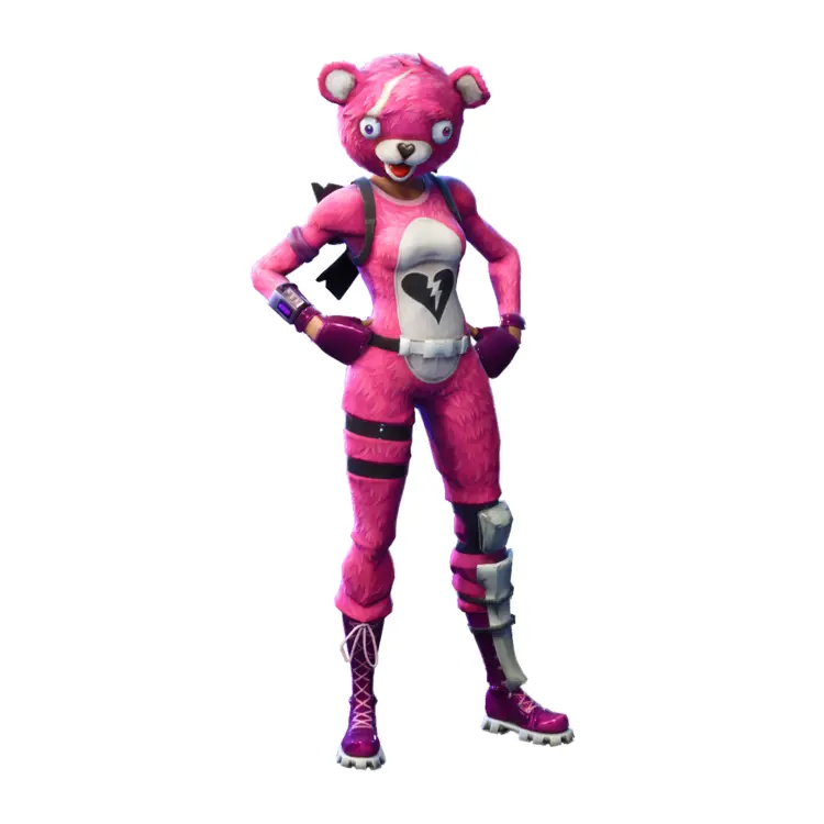 Pink Bear Character in Game Costume