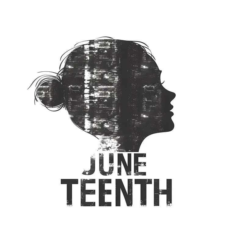 Juneteenth Silhouette Art