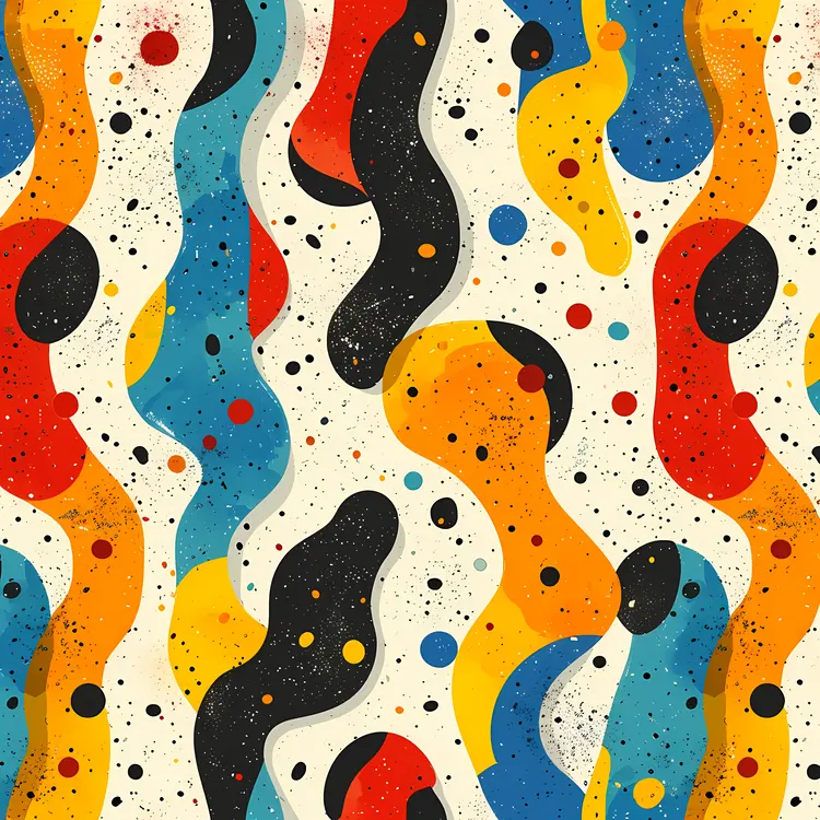 Colorful Wavy Abstract Pattern