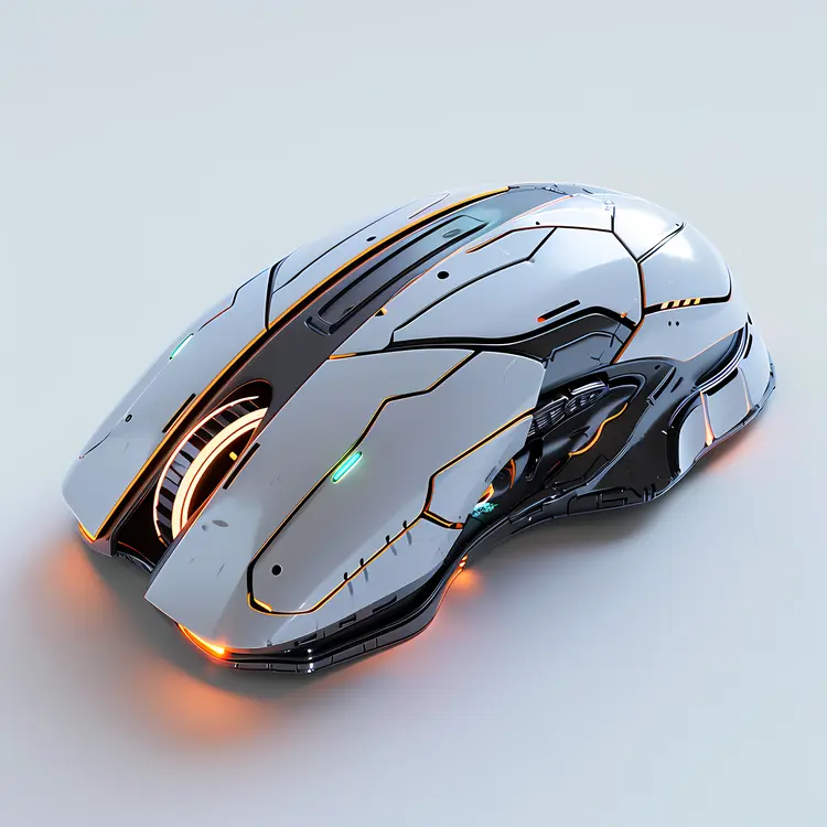 Futuristic Gaming Mouse with Advanced Design