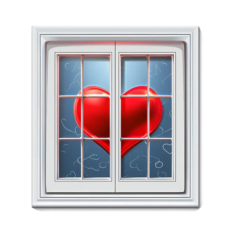 Heart on Window Pane