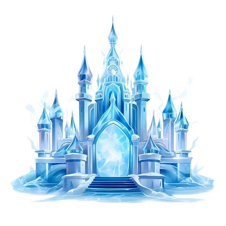Majestic Frozen Ice Castle