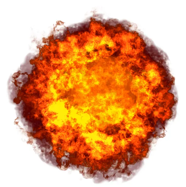 Large Fire Explosion