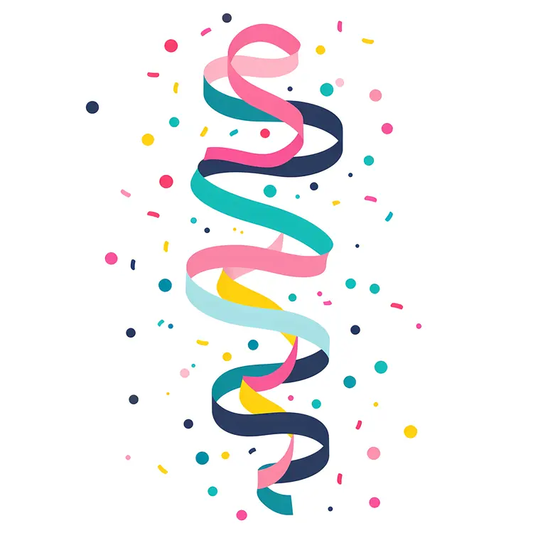 Colorful Streamer for Festive Events
