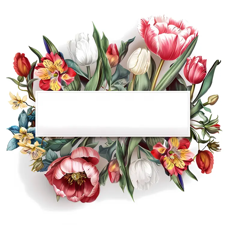 Elegant Floral Frame