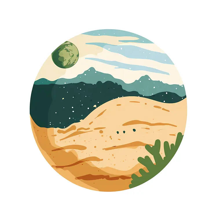 Desert and Mountain Landscape