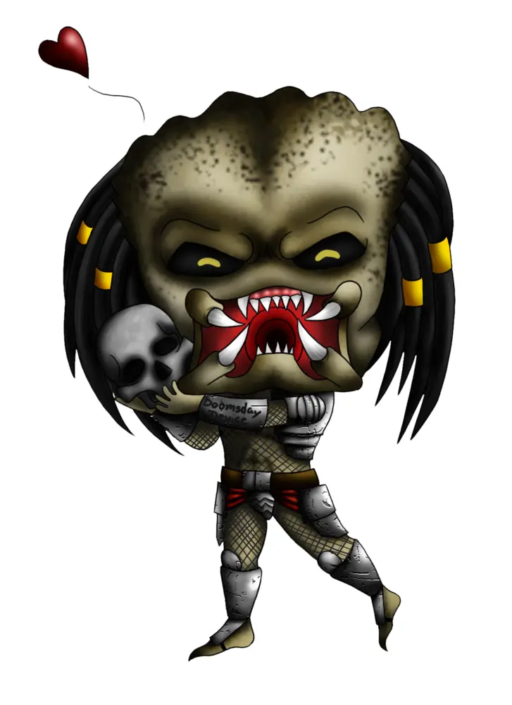 Cute Cartoon Predator Character