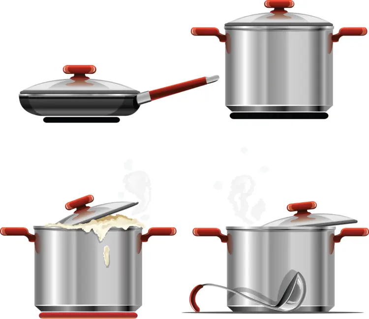 Set of Cooking Pots for Kitchen