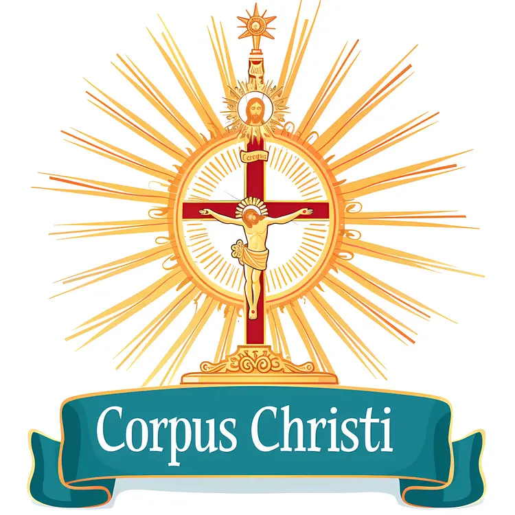 Corpus Christi Religious Celebration Emblem