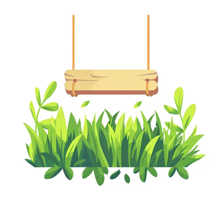 Wooden Sign in Grass