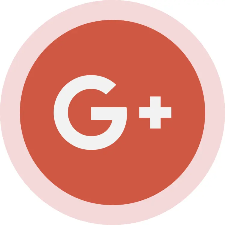 Red Google+ Logo for Social Media
