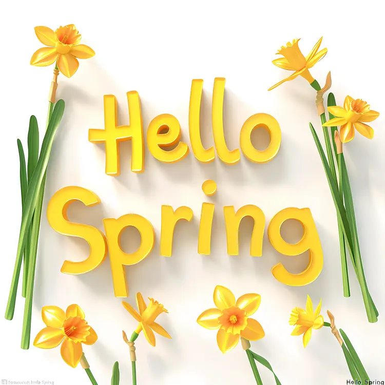 Yellow Daffodils in Spring