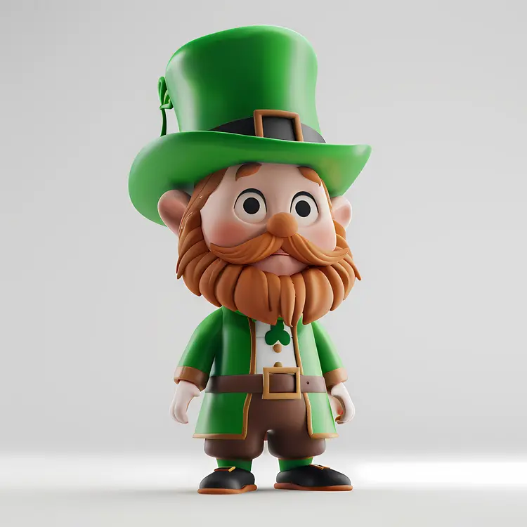 Leprechaun with big hat for St. Patrick's Day