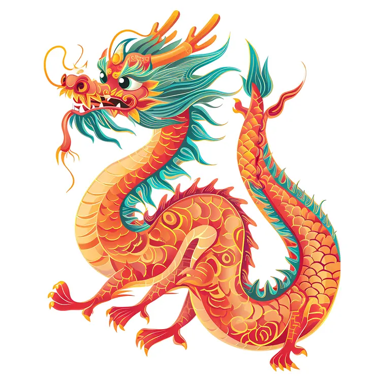 Colorful Dragon Illustration