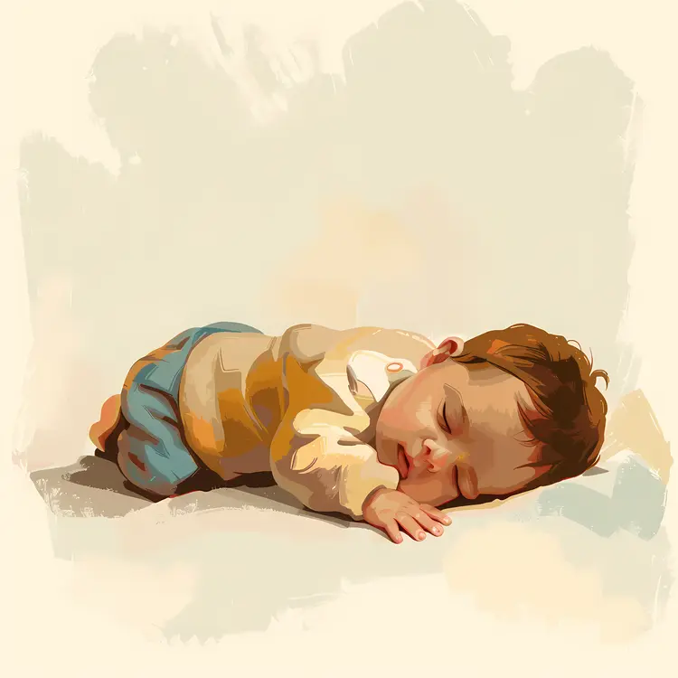 Sleeping Baby Illustration