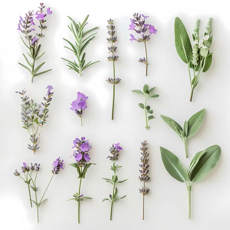 Diverse Herbs and Flowers