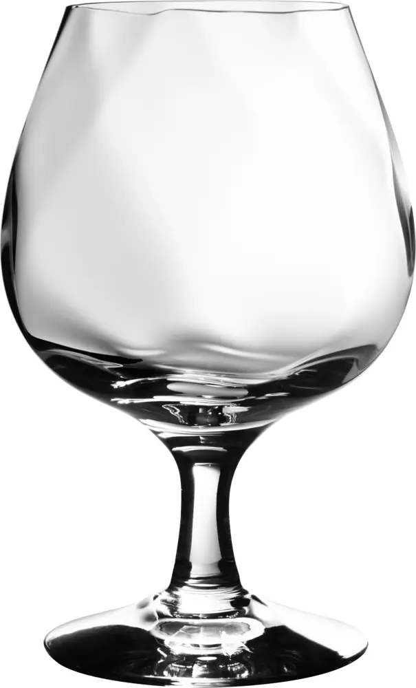 Empty Transparent Brandy Glass