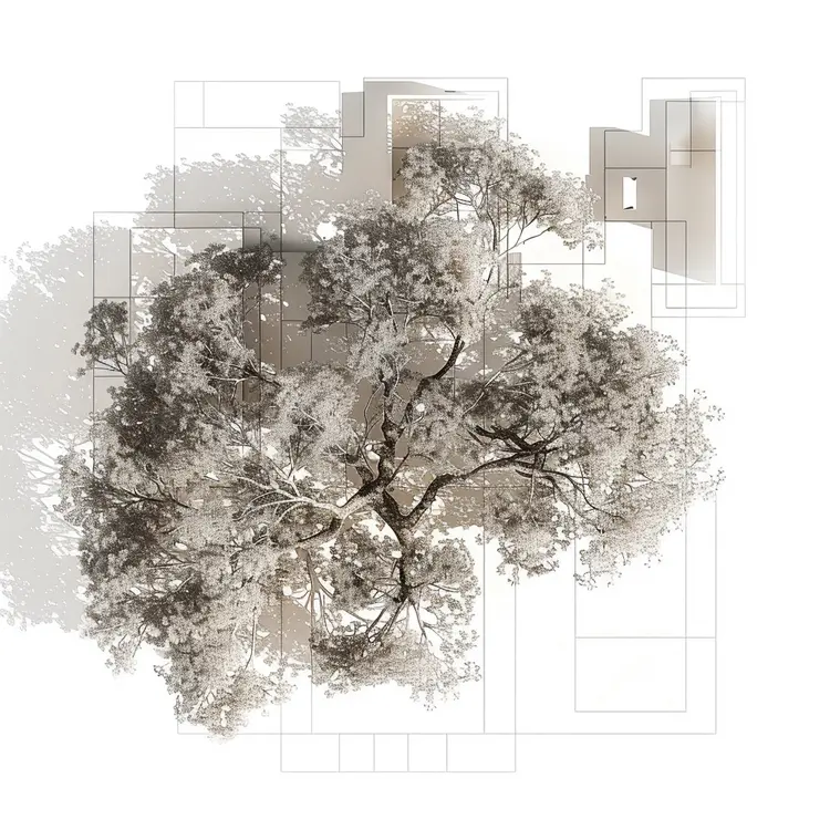 Modern House with Tree