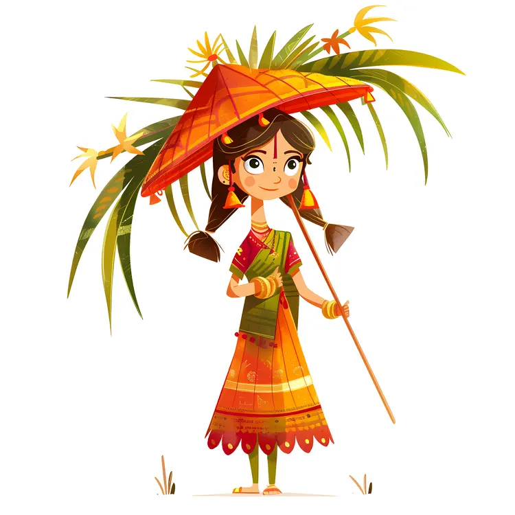 Girl with Umbrella