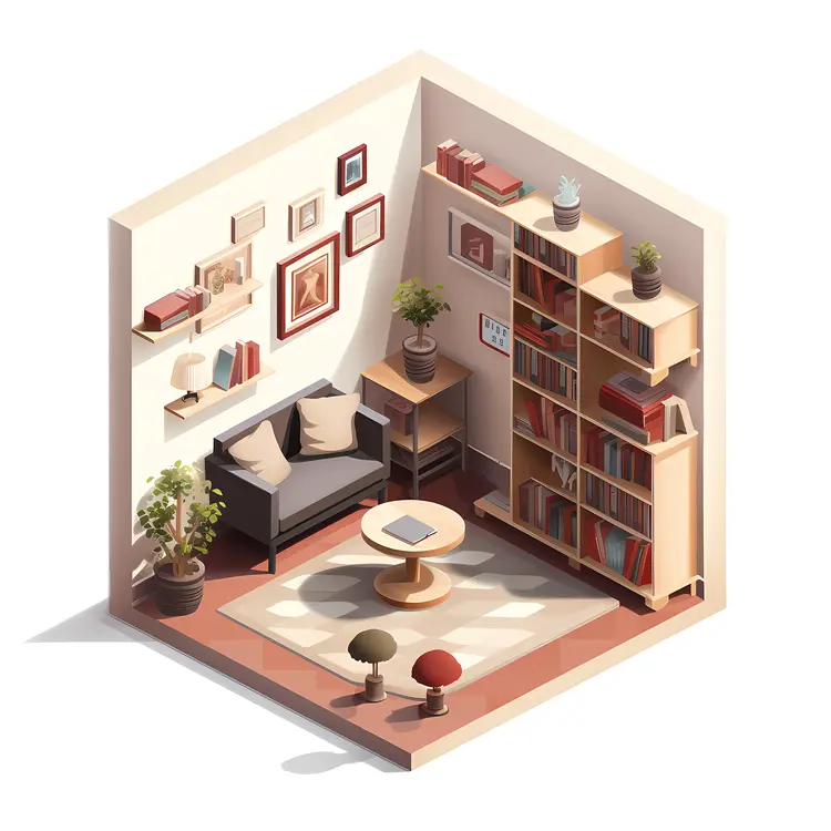 Comfortable Corner Sofa in Reading Corner