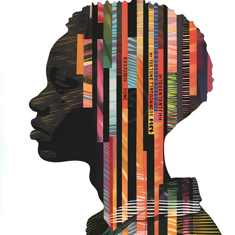 Colorful Silhouette Abstract Art