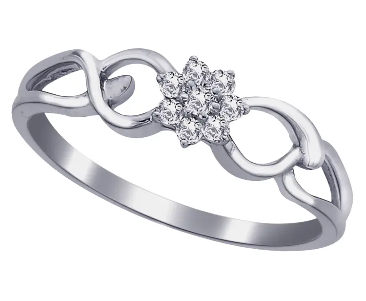 Silver Diamond Ring