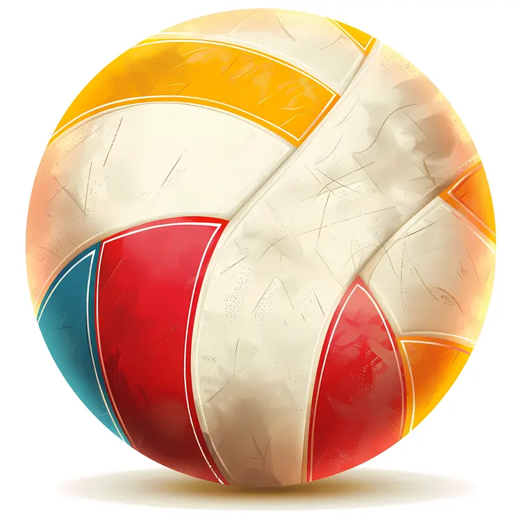 Colorful Volleyball