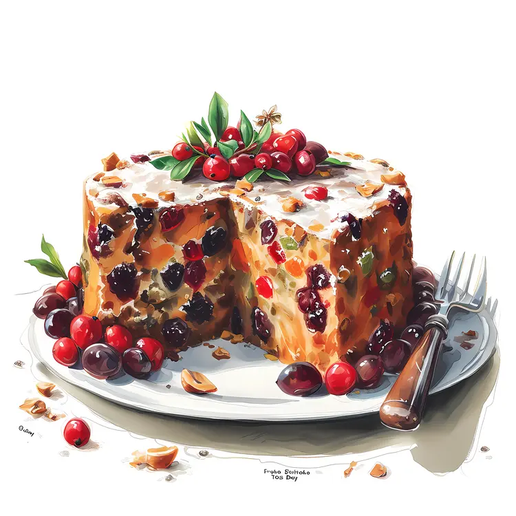 Delicious Fruitcake with Berries