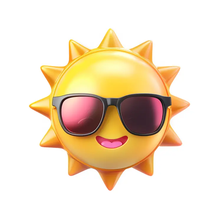 Smiling Sun with Sunglasses