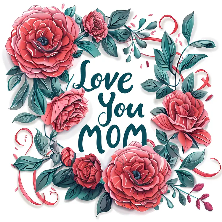 Charming Rose Design for Mother's Day