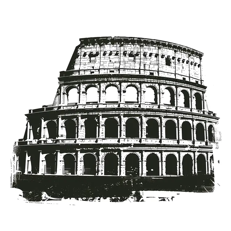 Black and White Colosseum