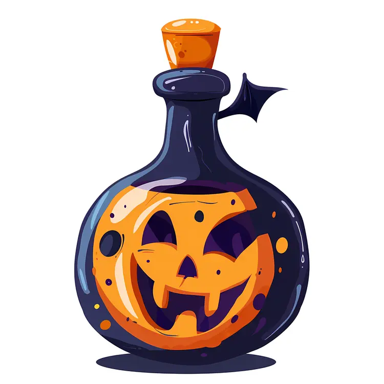 Halloween Pumpkin Potion Bottle