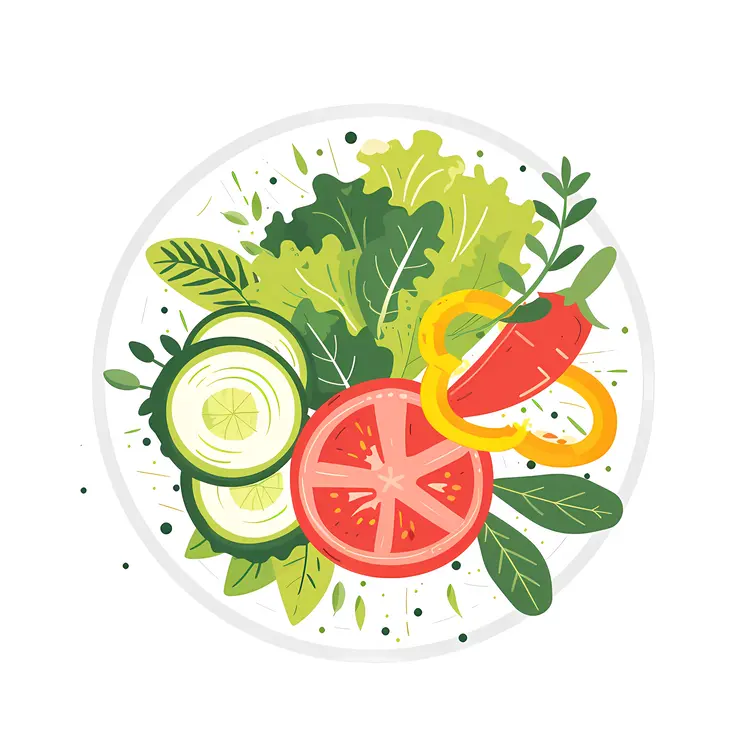 Fresh Salad Illustration