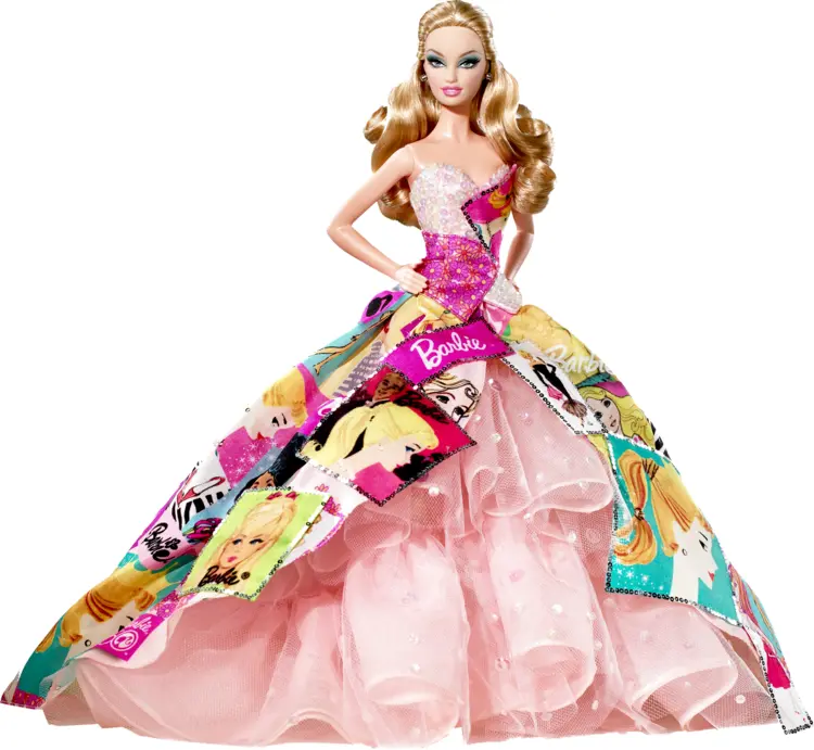 Fashionable Doll in Elegant Dress