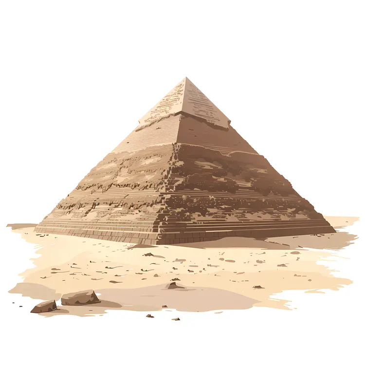 Ancient Pyramid in the Desert