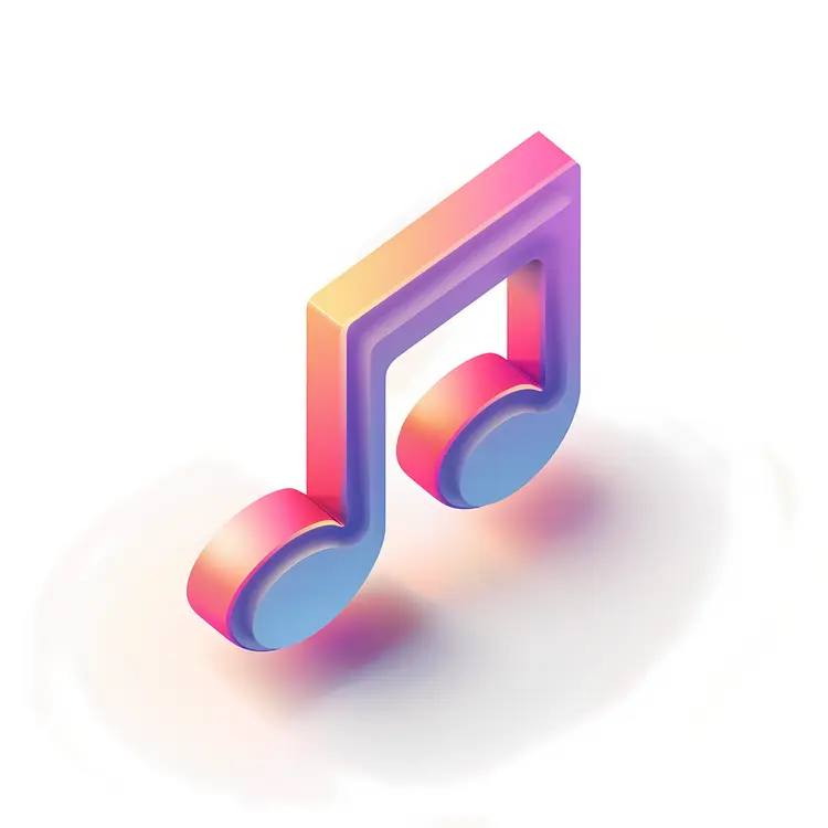 Colorful Music Note