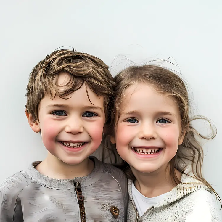 Smiling Siblings