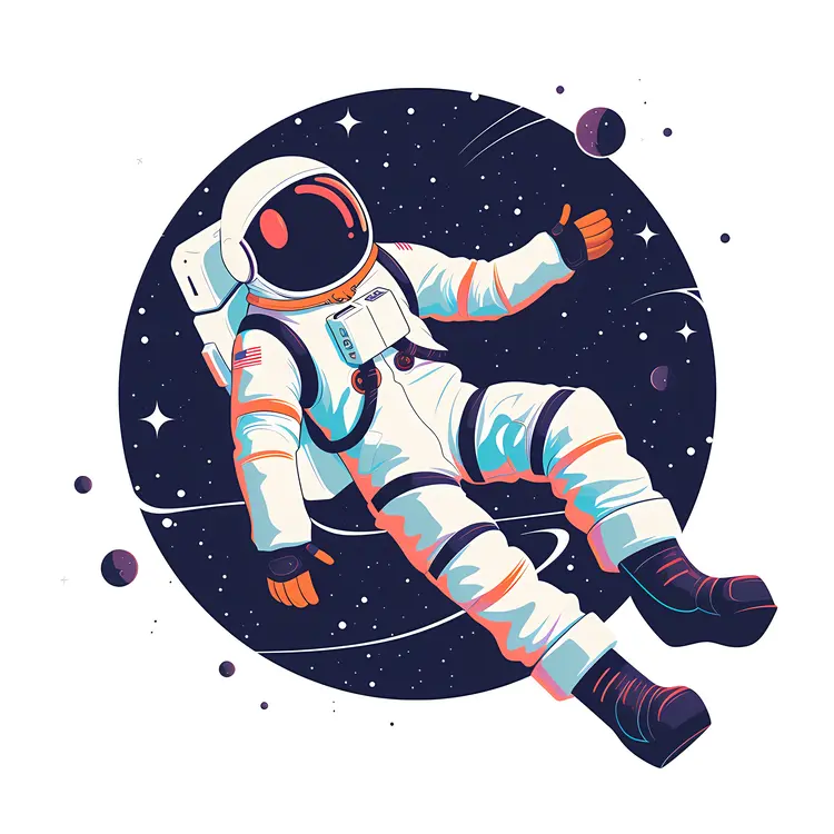 Astronaut Floating in Space