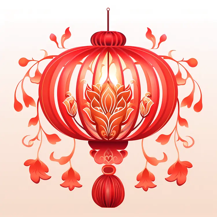 Beautiful Red Chinese Lantern for Festive Celebrations