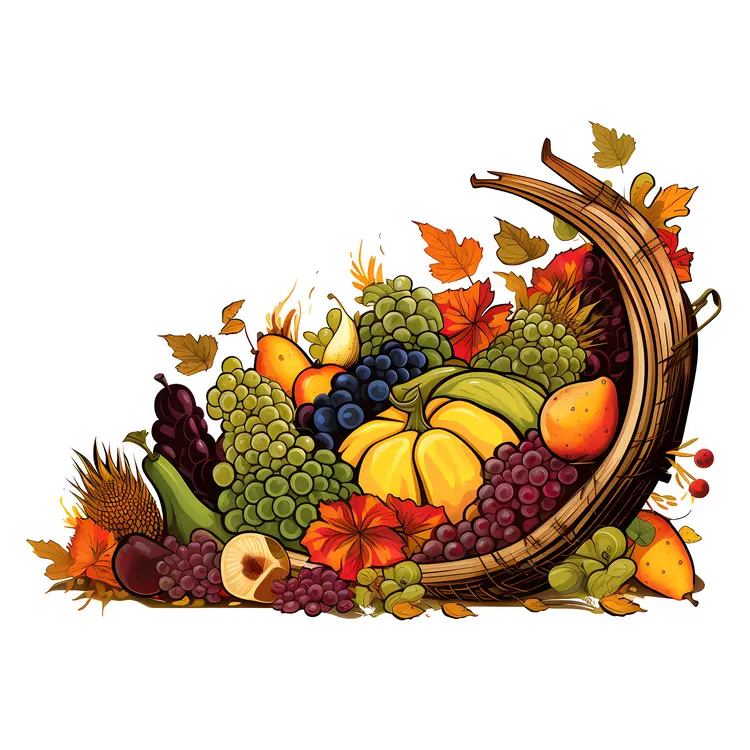 Cornucopia of Autumn Fruits