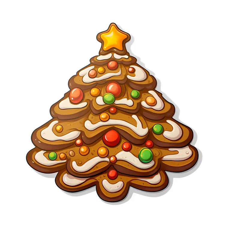 Iced Christmas Tree Cookie
