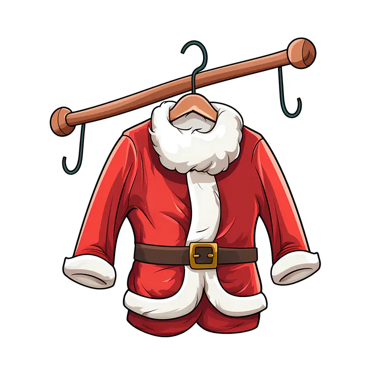 Red Santa Coat with Belt